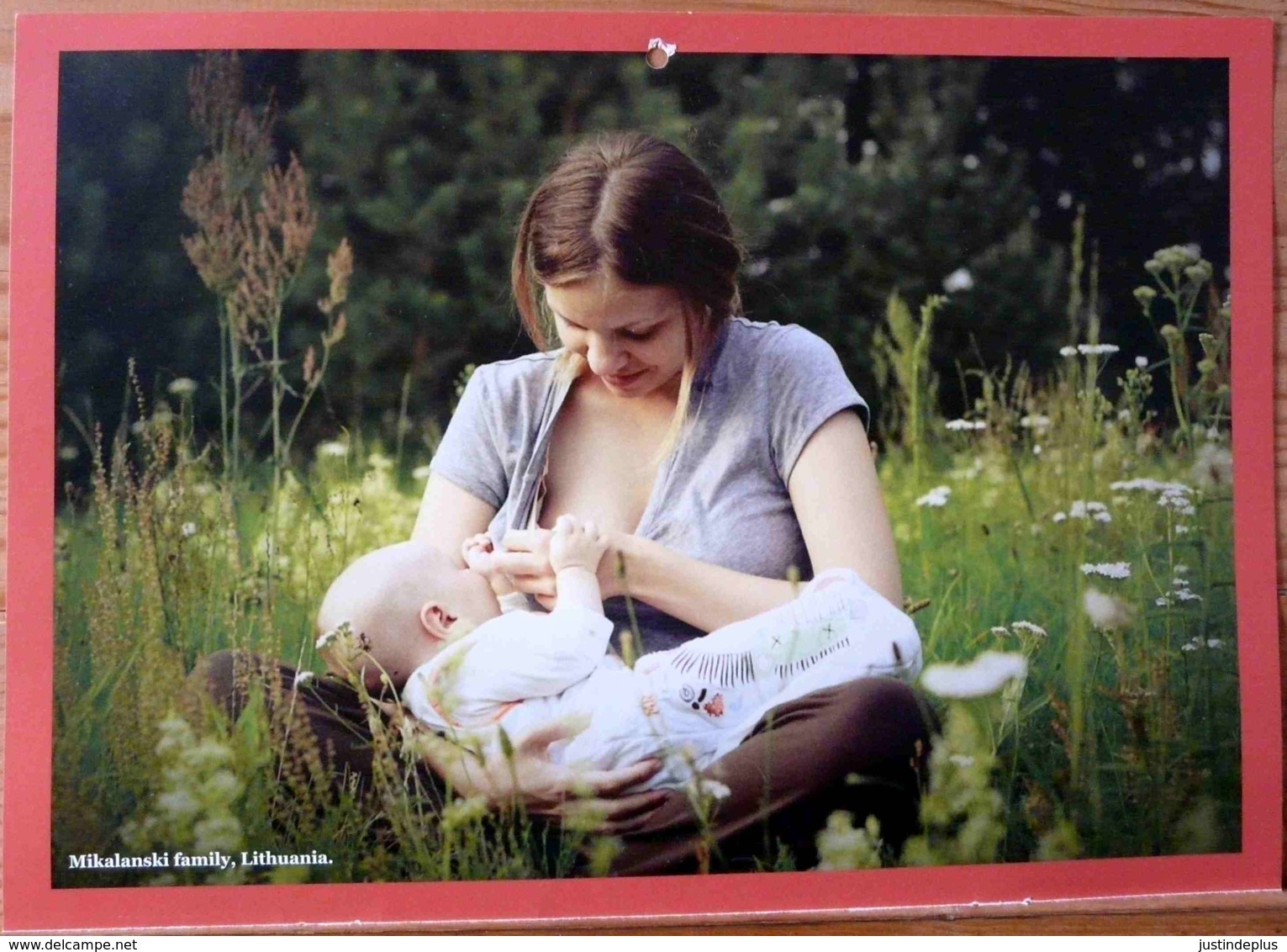 FEMME BEBE AU SEIN ALLAITEMENT LITHUANIA PHOTO MIKALANSKI FAMILY BREASTFEEDING MATERNITE SEINS NUS TETEE - Völker & Typen