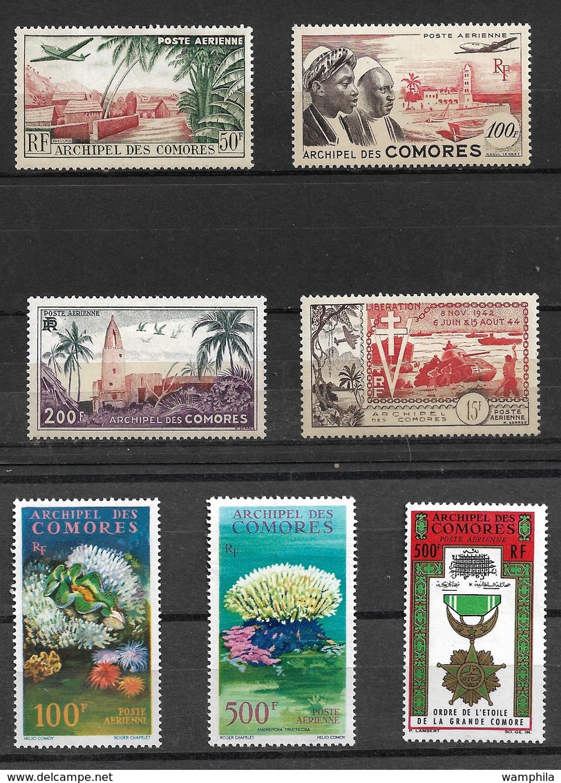 Comores, Lot De Poste Aérienne Neufs * Cote YT 118,50€ - Luftpost