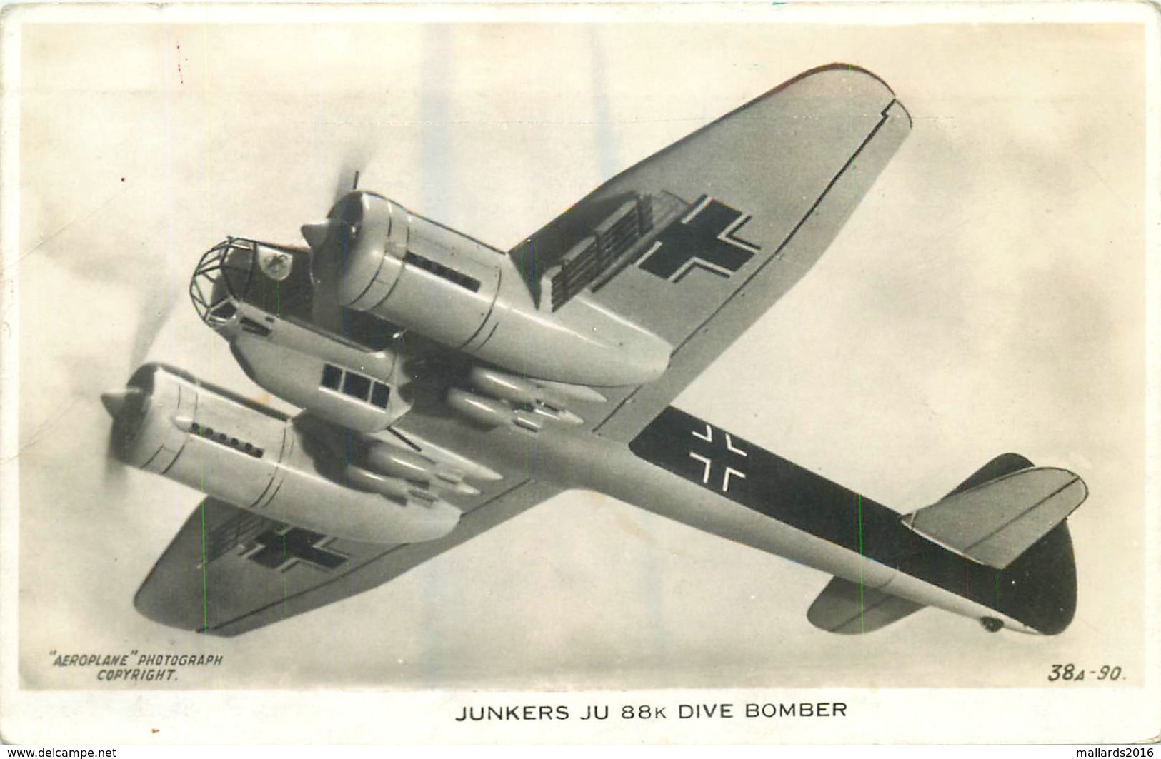 JUNKERS JU 88K DIVE BOMBER ~ AN OLD REAL PHOTO POSTCARD #87926 - 1939-1945: 2nd War