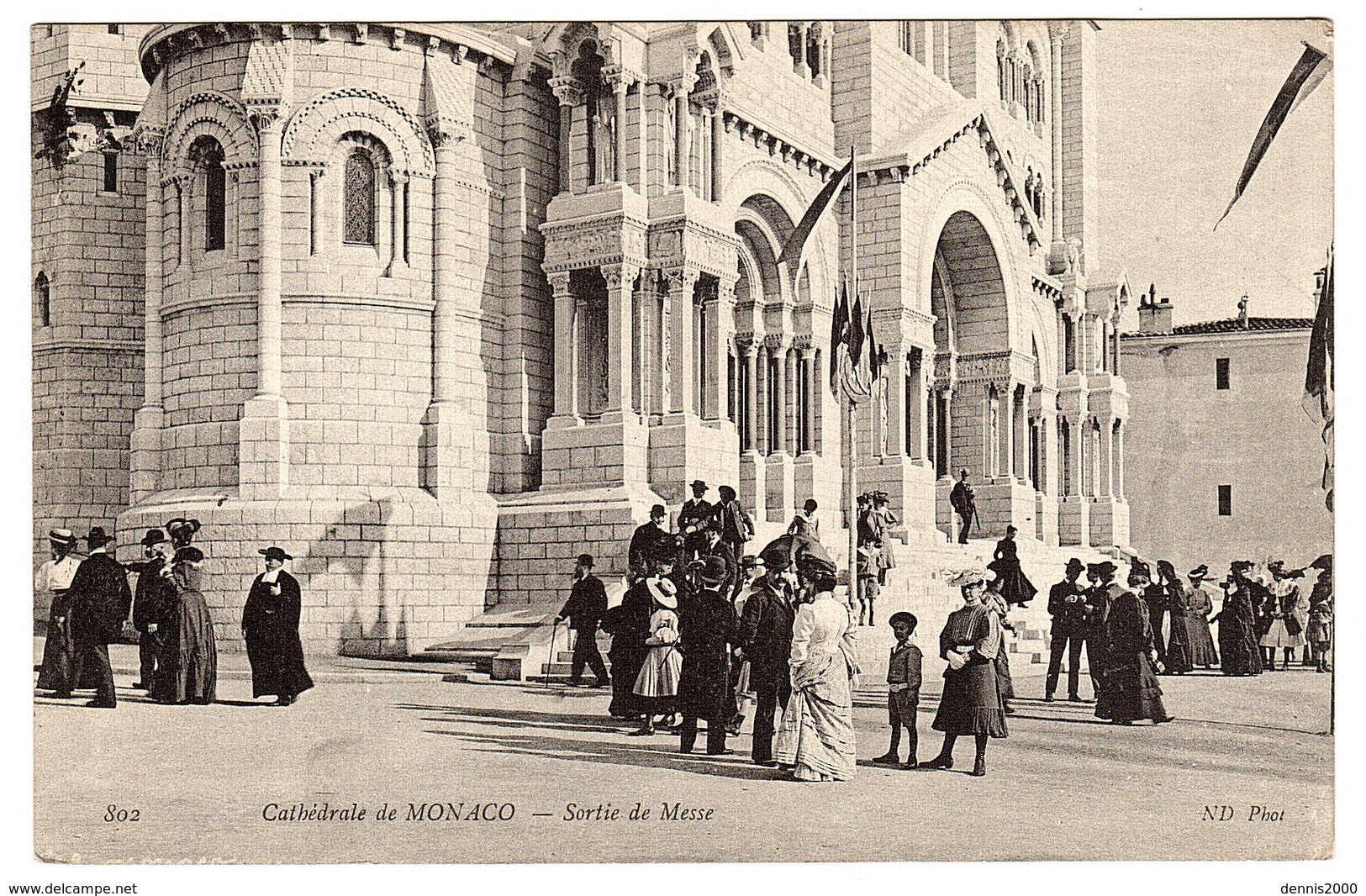 MONACO - Cathédrale De Monaco - Sortie De Messe - Ed. ND. Phot. - 802 - Kathedrale Notre-Dame-Immaculée