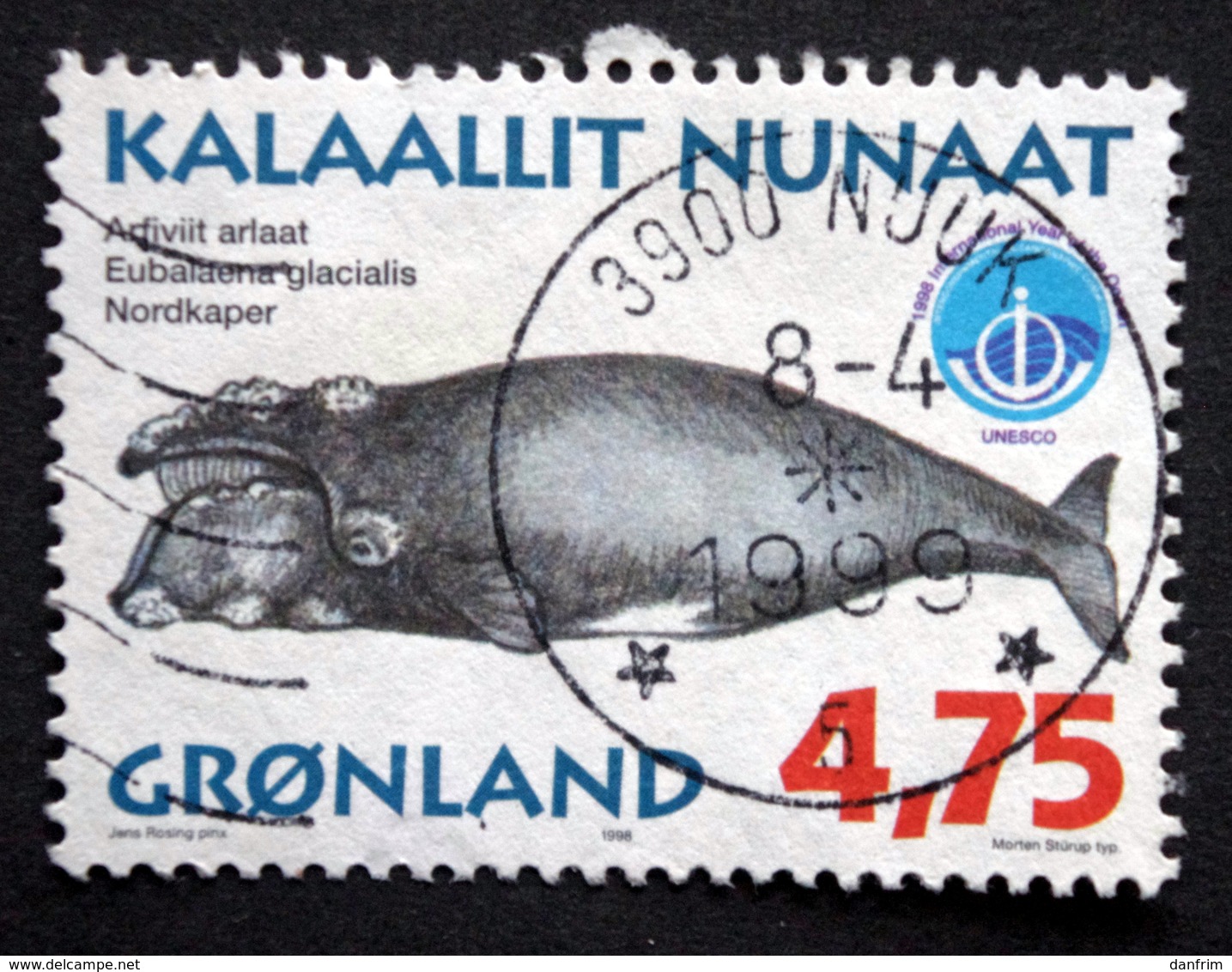 Geenland 1998 Wale Whale  MiNr.321  ( Lot A 628) - Used Stamps