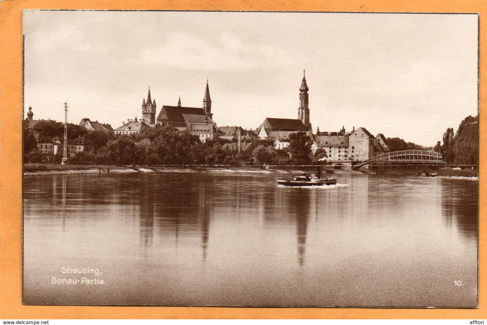 Straubing Germany 1927 Postcard - Straubing