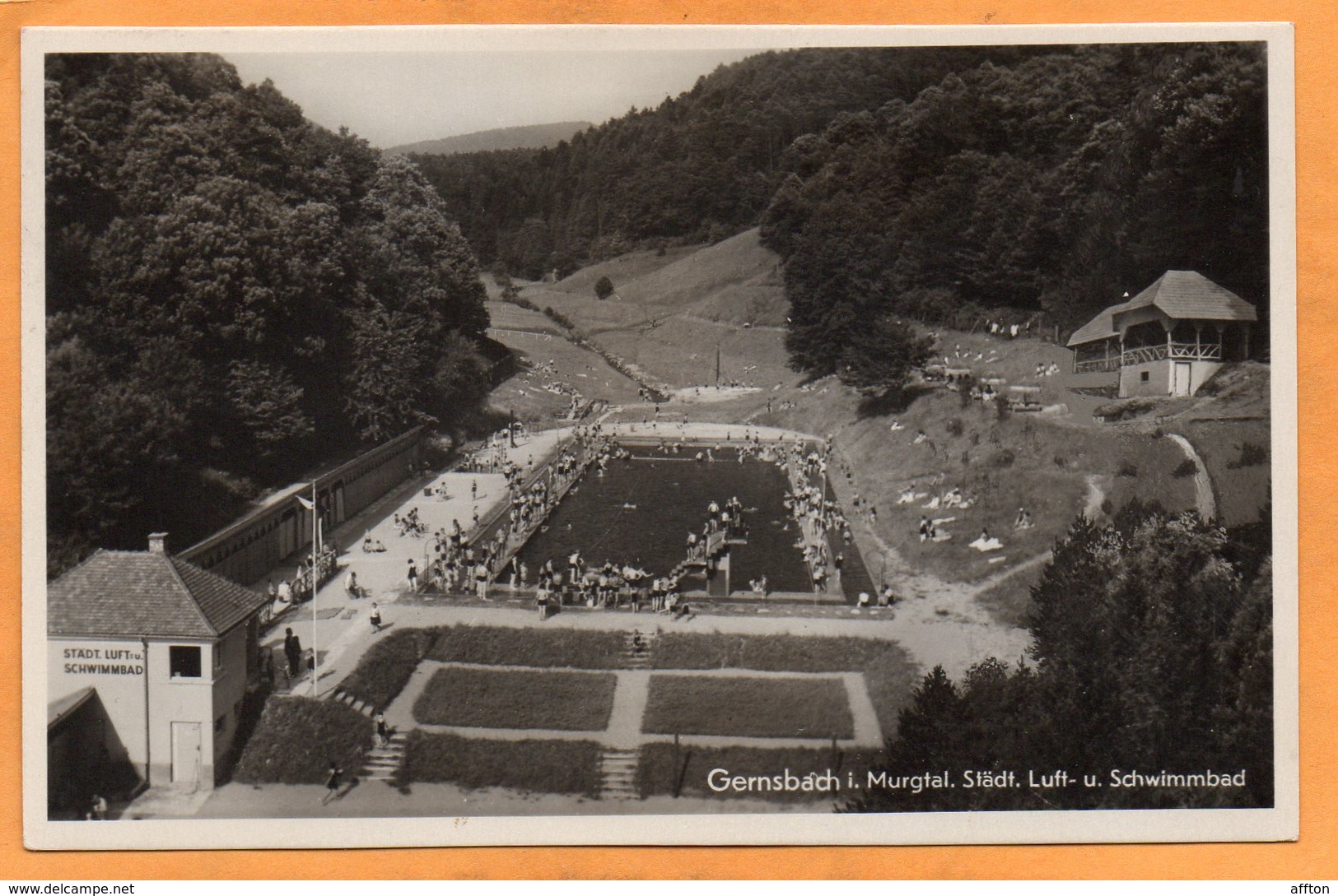 Gernsbach Germany 1937 Postcard - Gernsbach