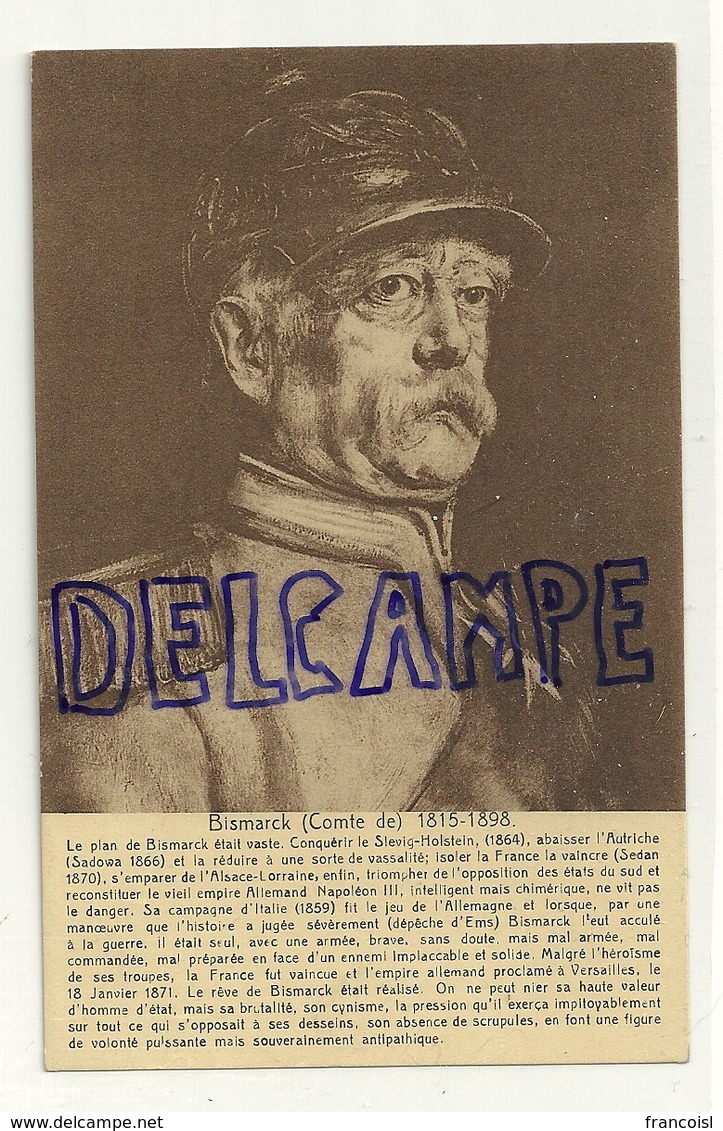 Bismarck. Comte De . Maison D'Art - Histoire