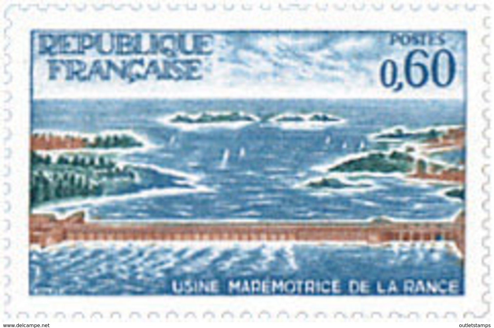 Ref. 122100 * NEW *  - FRANCE . 1966. RANCE SEA-POWER STATION. FABRICA MAREMOTRIZ DE RANCE - Nuevos