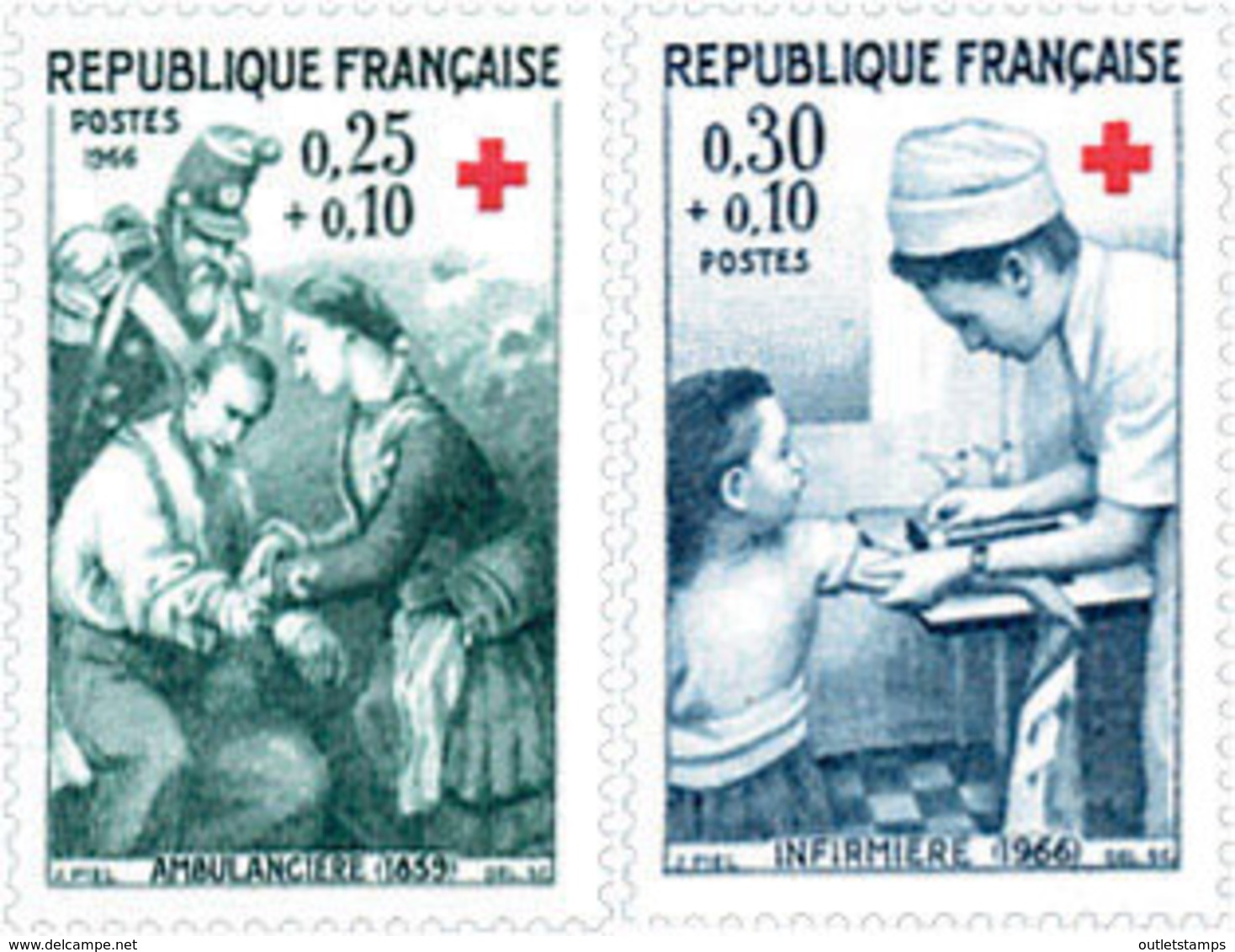 Ref. 122102 * NEW *  - FRANCE . 1966. RED CROSS WELFARE FUND. PRO CRUZ ROJA - Nuevos