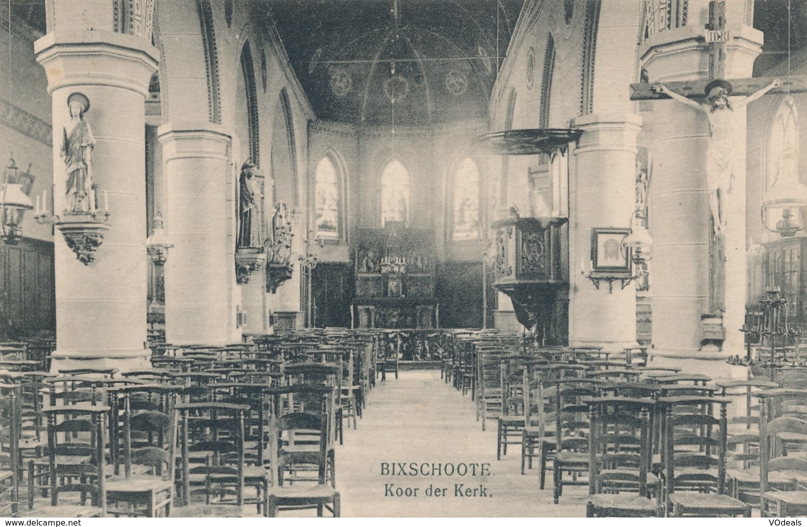 CPA - Belgique -  Bixschoote - Koor Der Kerk - Langemark-Poelkapelle