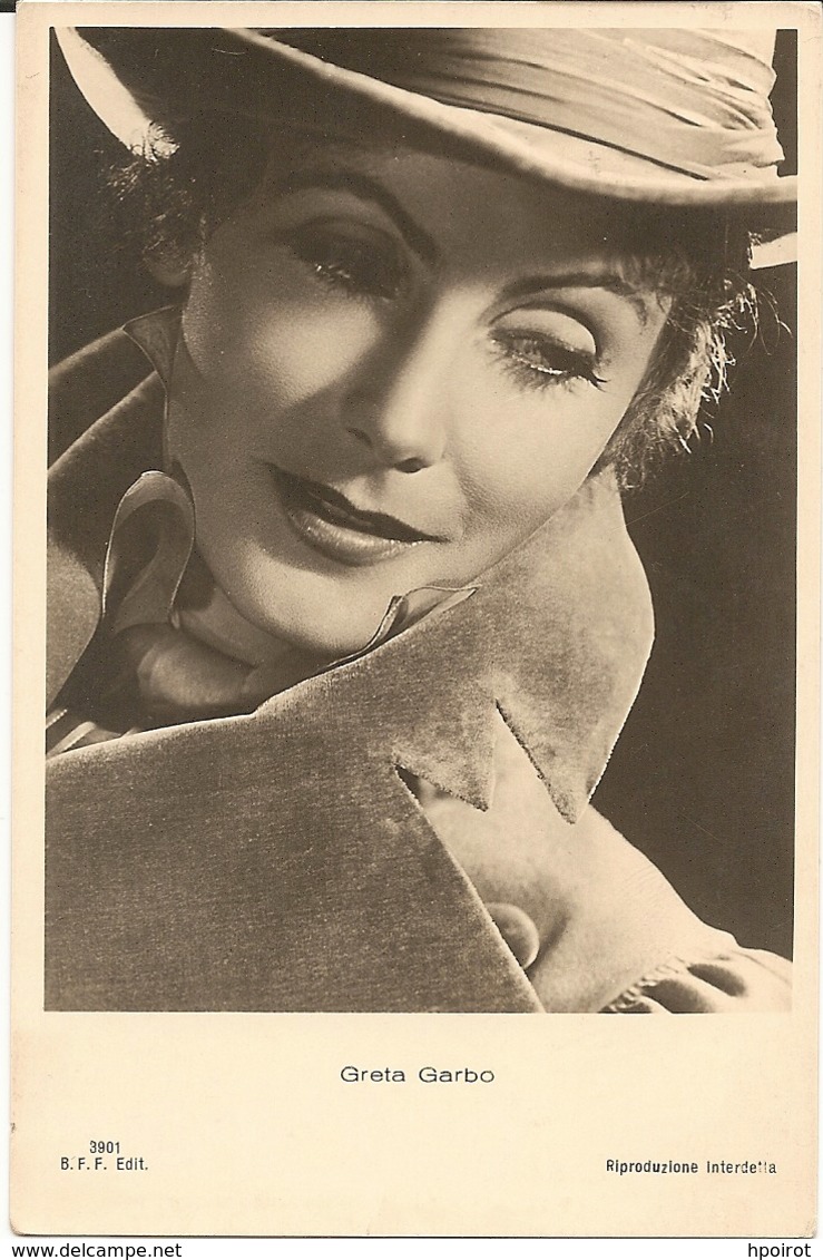 GRETA GARBO - FORMATO PICCOLO - VIAGGIATA 1938 - (rif. H97) - Attori