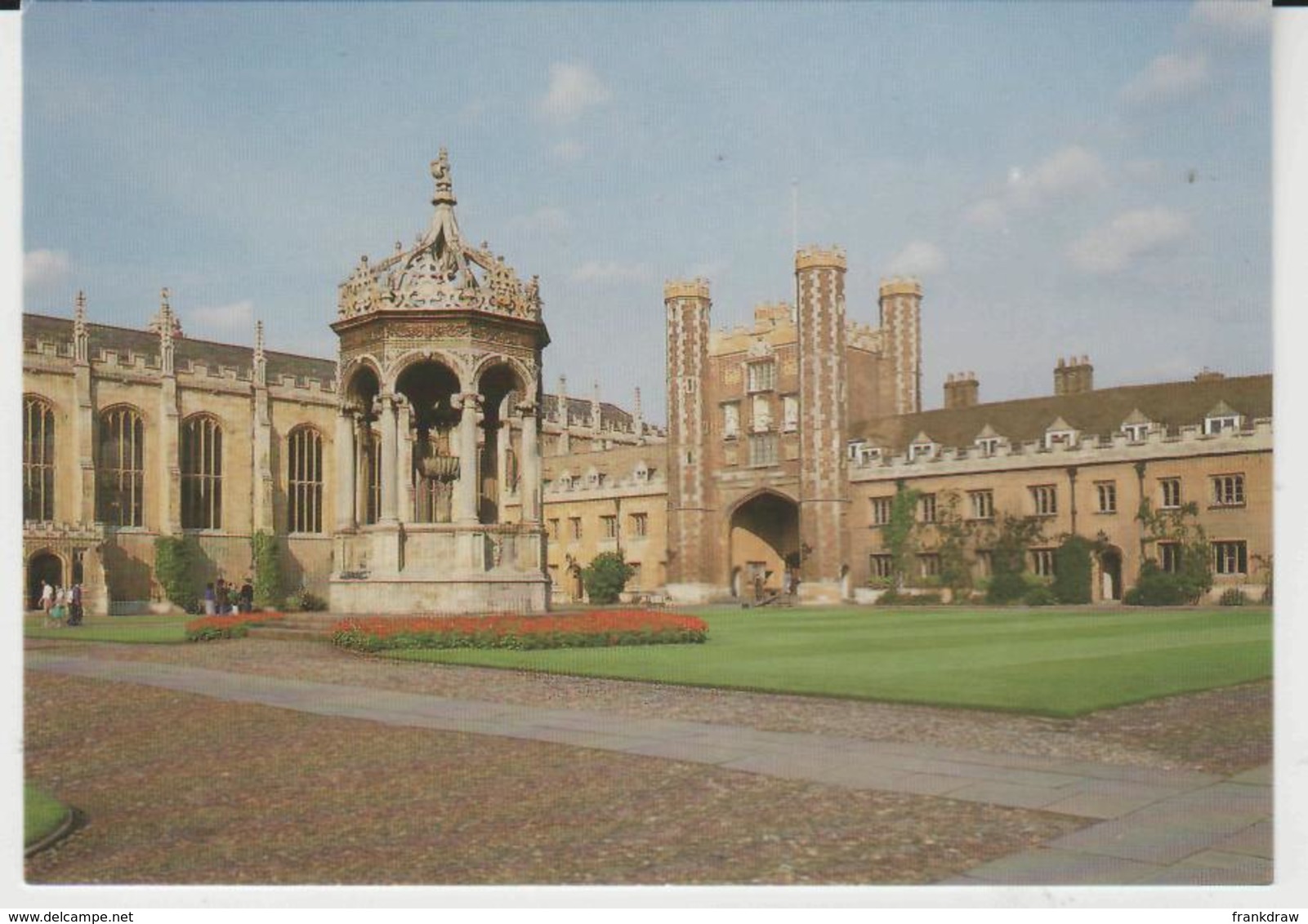 Postcard - Fountain Great Court - Trinity College  - Unused Very Good - Unclassified