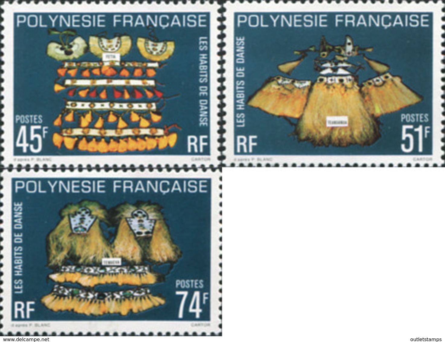 Ref. 573034 * NEW *  - FRENCH POLYNESIA . 1979. DANCES. DANZAS - Neufs