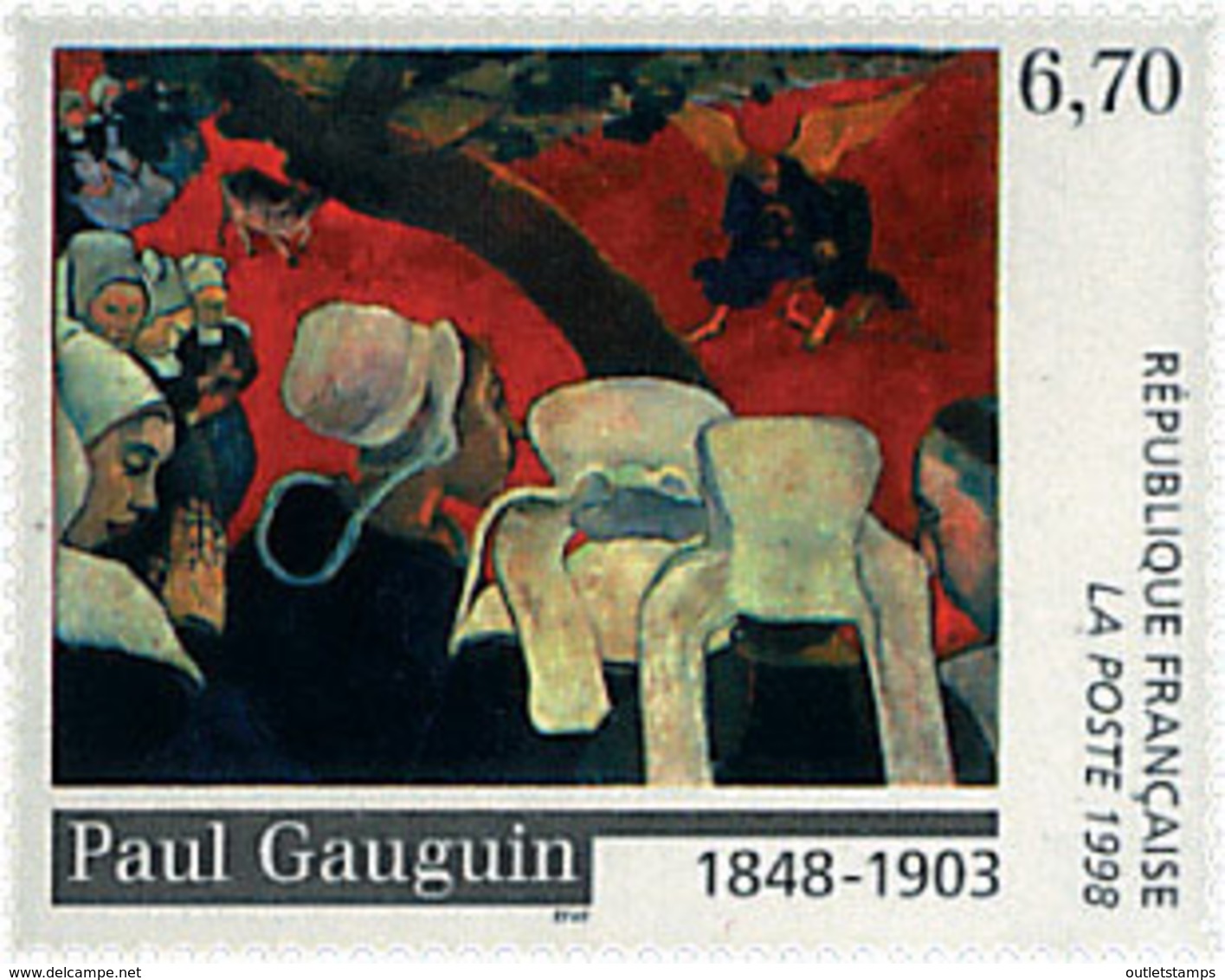 Ref. 53429 * NEW *  - FRANCE . 1998. 150th ANNIVERSARY OF THE BIRTH OF PAINTER PAUL GAUGUIN. 150 ANIVERSARIO DEL NACIMIE - Nuevos