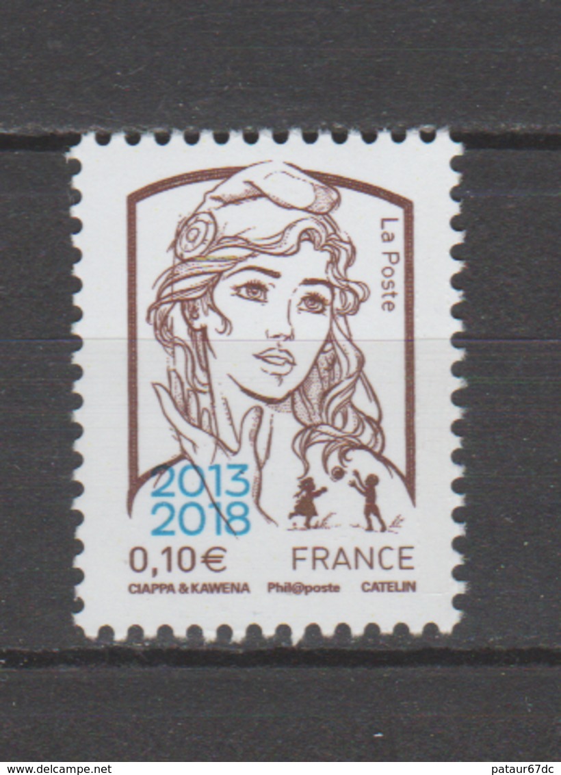 FRANCE / 2018 / Y&T N° 5234 ** : Ciappa Surchargée "2013-2018" (0,10 €) - Gomme D'origine Intacte - Unused Stamps