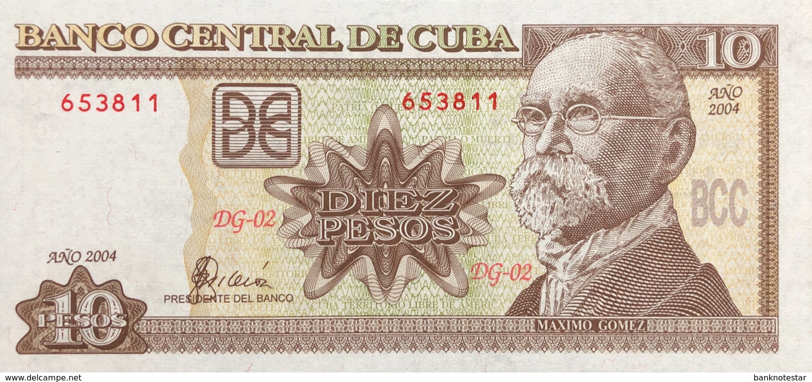 Cuba 10 Pesos, P-117g (2004) - UNC - Scarce Date - Kuba