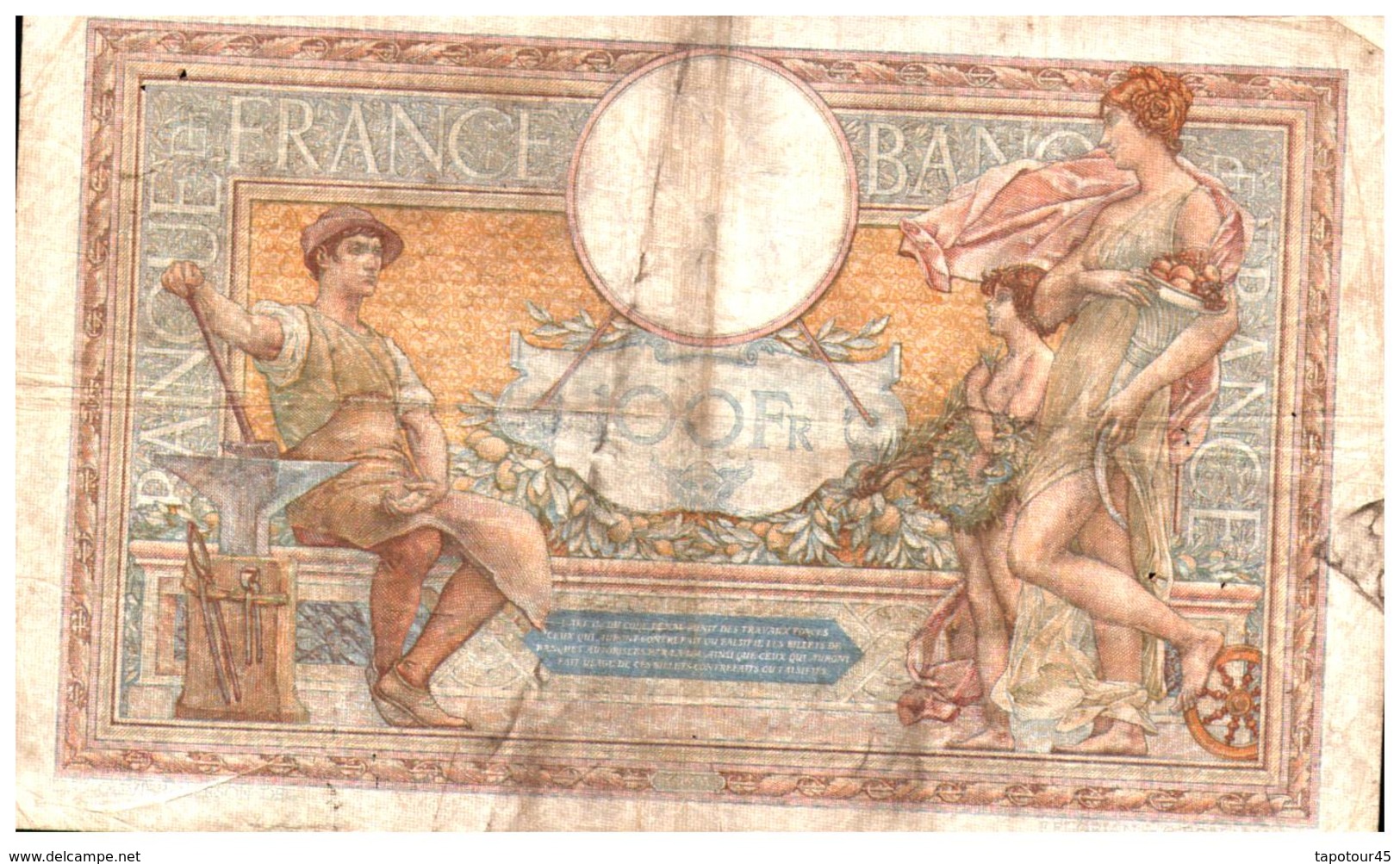 Billet  >  France >  100 Francs 1933 - 100 F 1908-1939 ''Luc Olivier Merson''