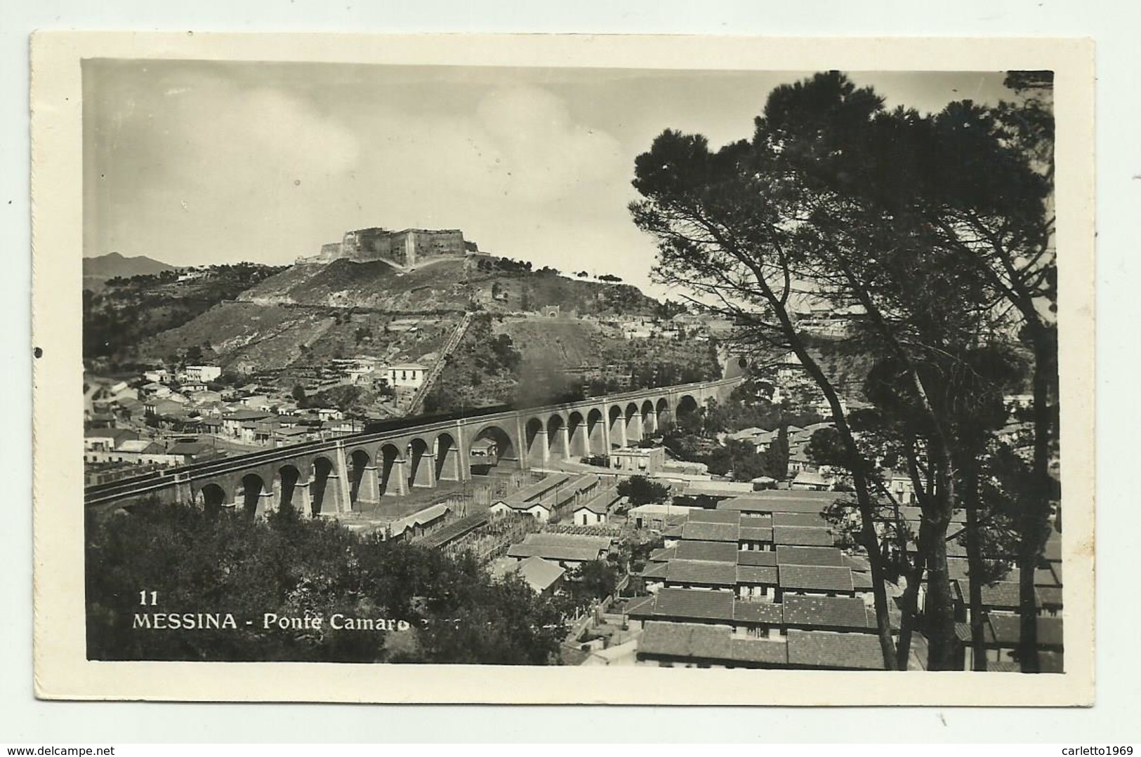 MESSINA - PONTE CAMARO  1933   VIAGGIATA FP - Messina