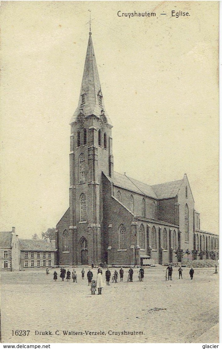 CRUYSHAUTEM - L' Eglise - 16237  Drukk.C. Walters- Verzele - Kruishoutem