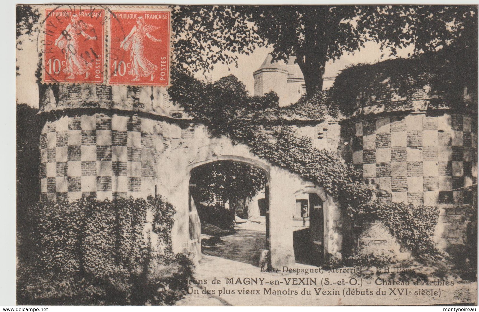 Val  D '  Oise :  MAGNY  En  VEXIN :  Château , Plus  Vieux  Manoirs  Du  Vexin - Arthies