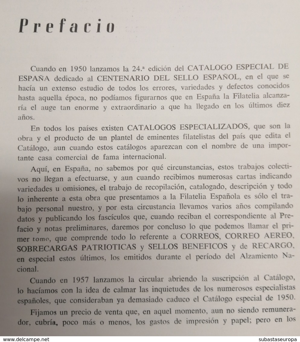 Catálogo Gálvez Especializado De España. Año 1960. - Autres & Non Classés