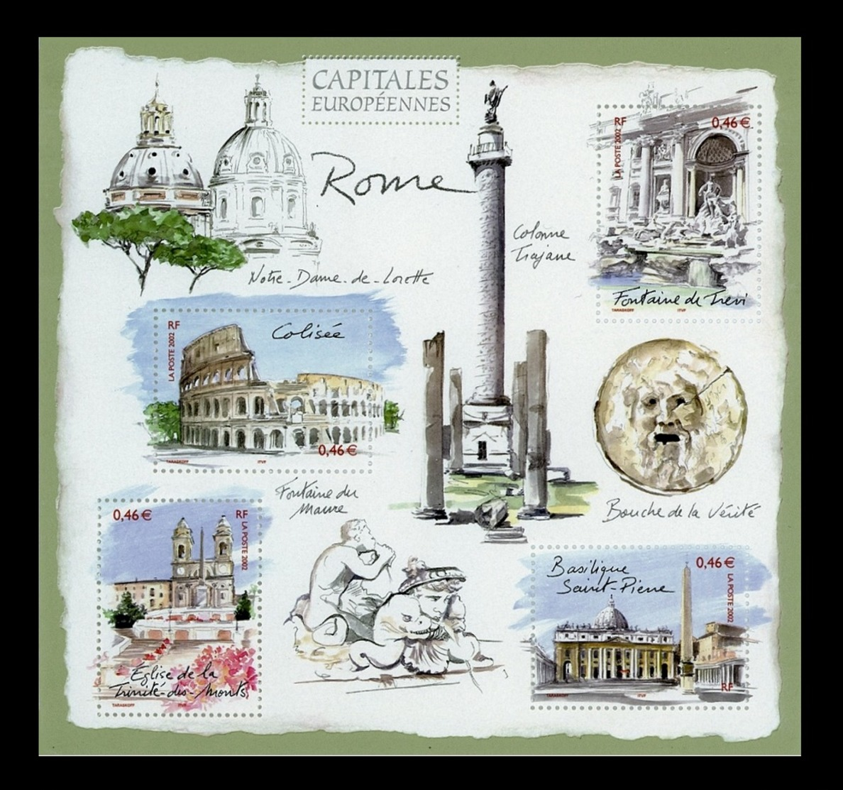 France 2003 Neuf** N° BF Bloc 53 CAPITALES Rome - Souvenir Blocks & Sheetlets