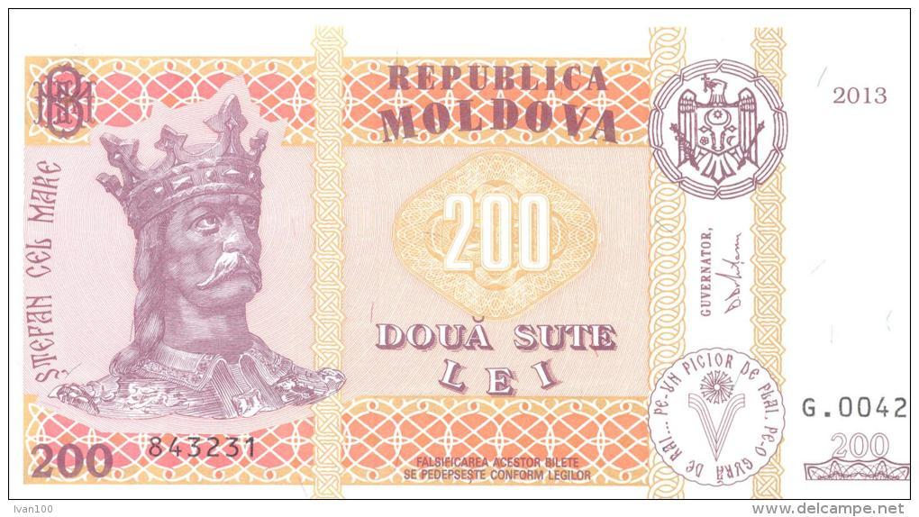 2013. Moldova, 200L/2013, UNC - Moldawien (Moldau)