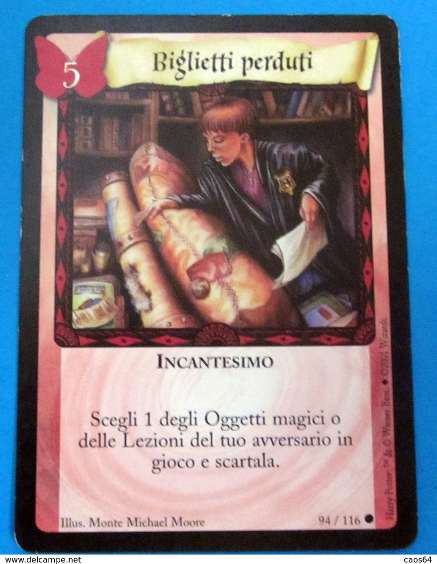 HARRY POTTER BIGLIETTI PERDUTI CARD WIZARDS 2001 - Harry Potter