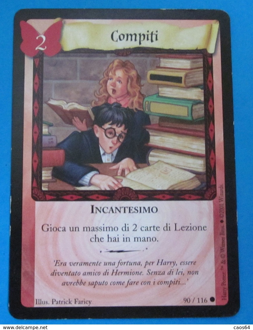 HARRY POTTER COMPITI CARD WIZARDS 2001 - Harry Potter