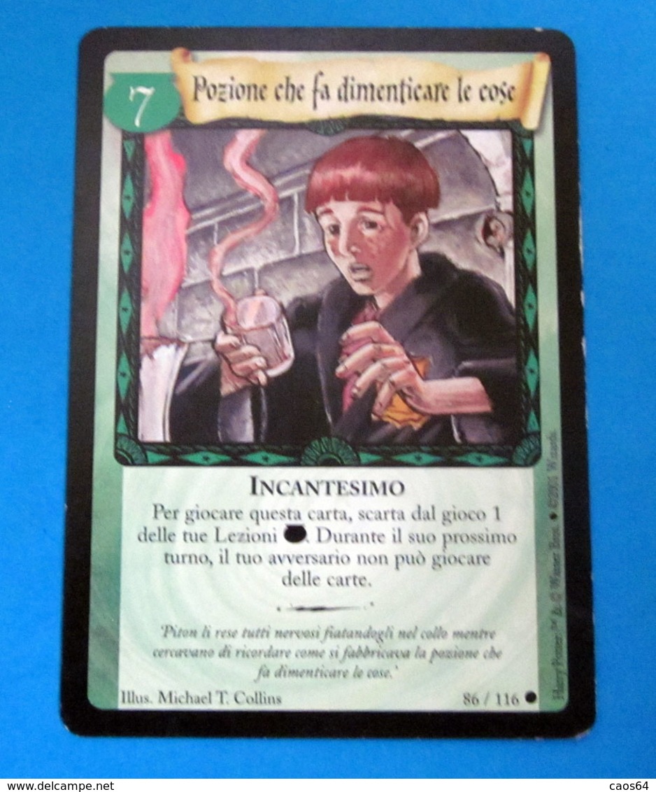 HARRY POTTER POZIONE CHE FA DIMENTICARE LE COSE CARD WIZARDS 2001 - Harry Potter