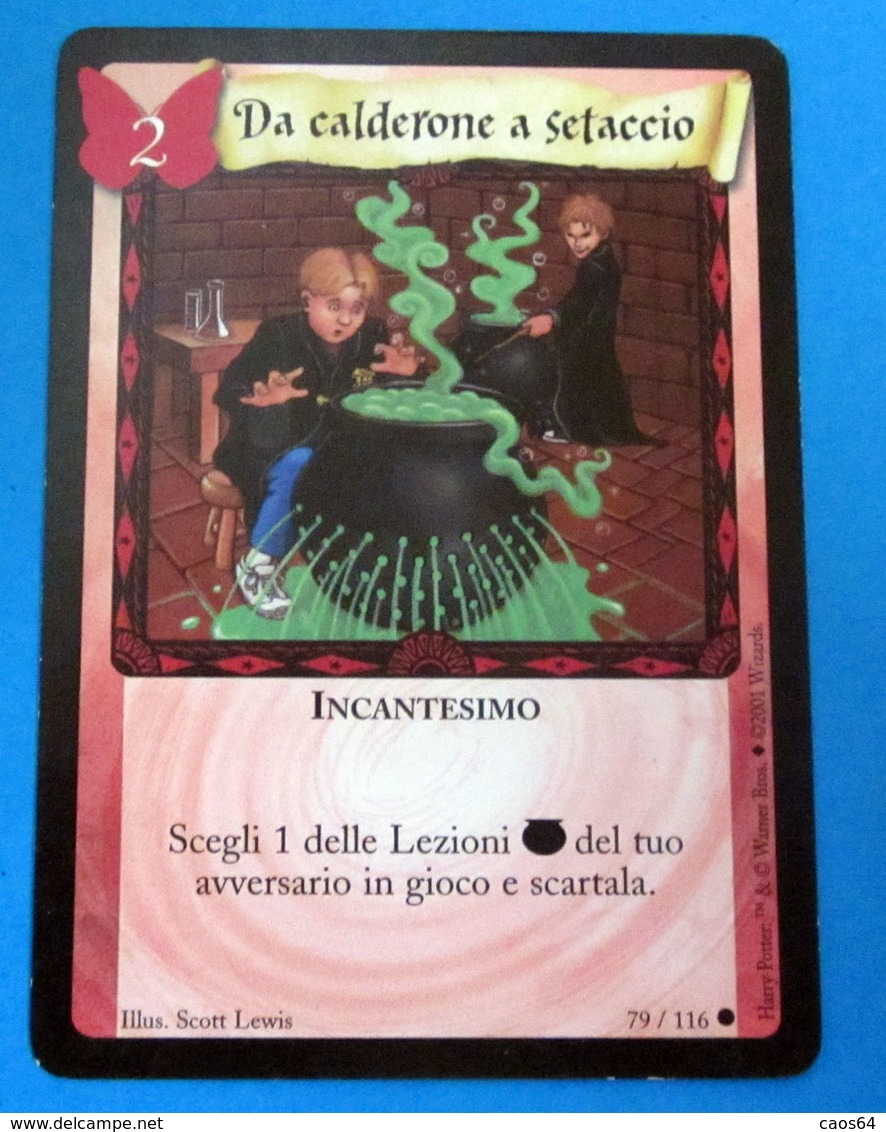 HARRY POTTER DA CALDERONE A SETACCIO CARD WIZARDS 2001 - Harry Potter