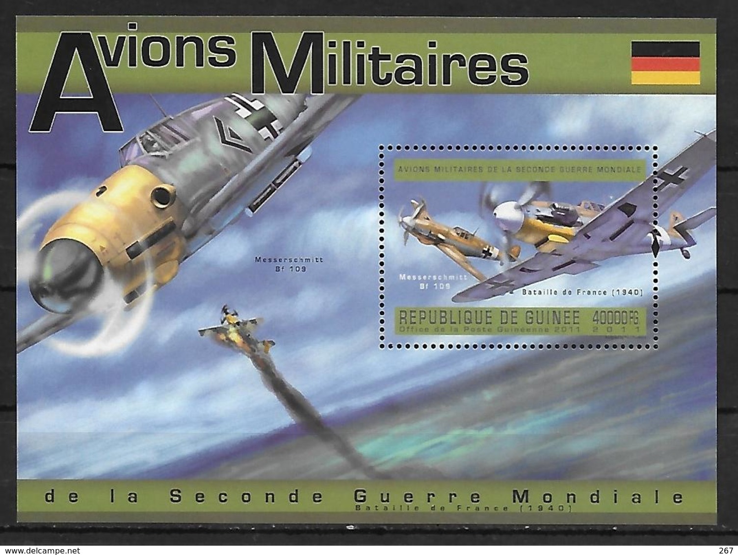 GUINEE   BF 1336  * *  ( Cote 23e ) Avions Militaires - Aerei