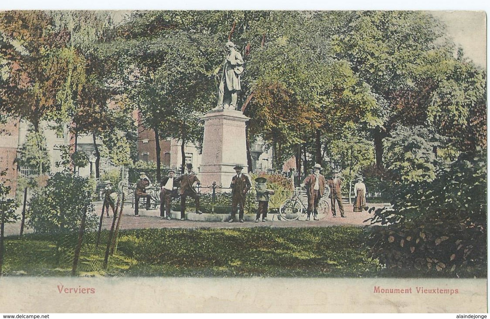 Verviers - Monument Vieuxtemps - Artist, Atelier H. Guggenheim & Co No 12263 - Verviers