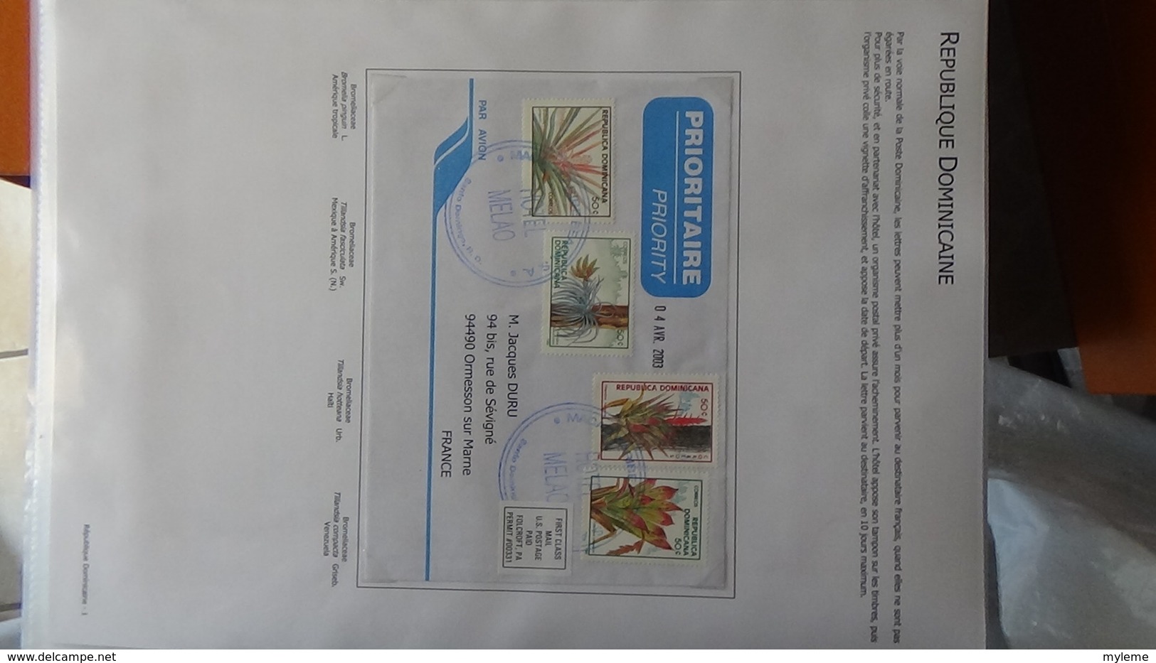 Dispersion d'une grosse collection thématique dont les Plantes Enveloppes/Documents . A saisir !!!