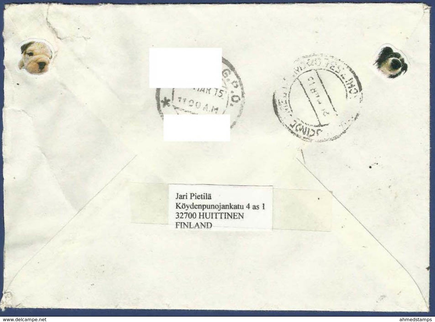 FINLAND POSTAL USED AIRMAIL COVER TO PAKISTAN - Covers & Documents
