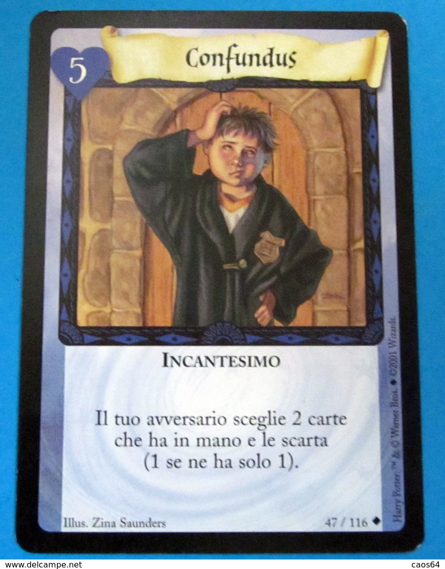 HARRY POTTER CONFUNDUS CARD WIZARDS 2001 - Harry Potter