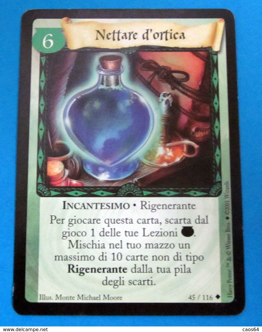 HARRY POTTER NETTARE D'ORTICA CARD WIZARDS 2001 - Harry Potter