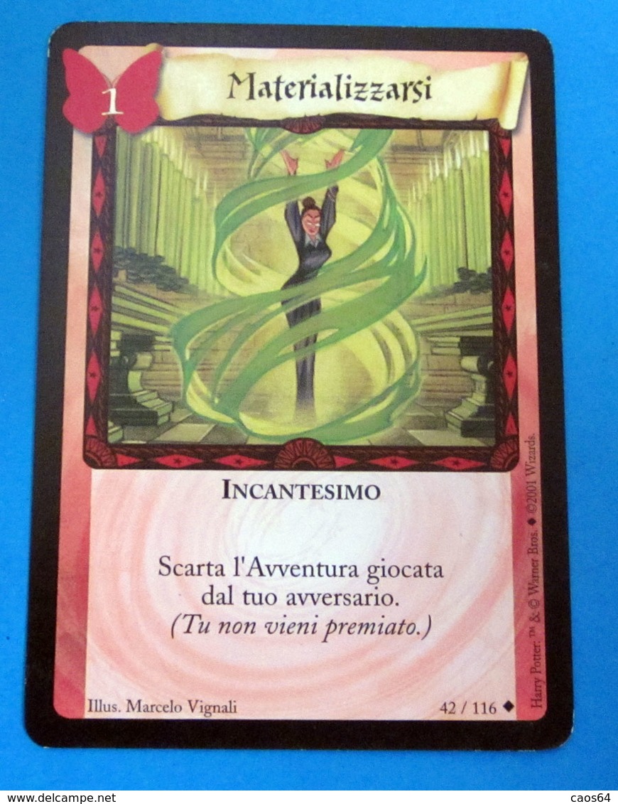 HARRY POTTER MATERIALIZZARSI CARD WIZARDS 2001 - Harry Potter