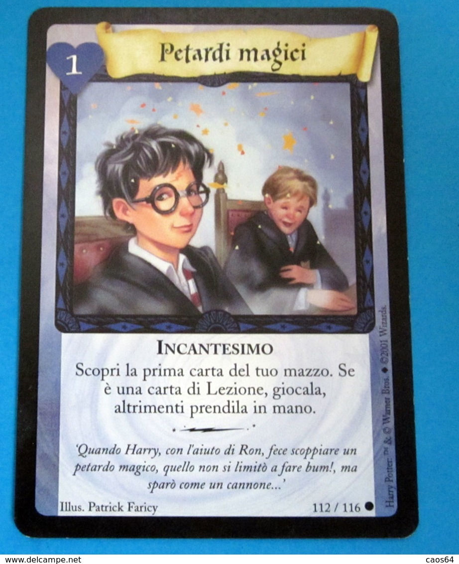 HARRY POTTER PETARDI MAGICI CARD WIZARDS 2001 - Harry Potter