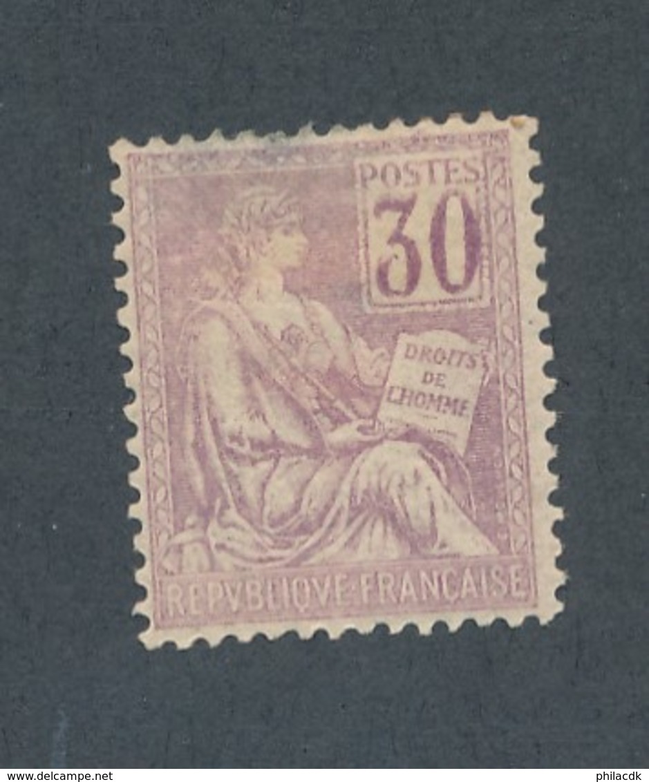 FRANCE - N°YT 115 NEUF* AVEC CHARNIERE - COTE YT : 90€ - 1900/01 - 1900-02 Mouchon