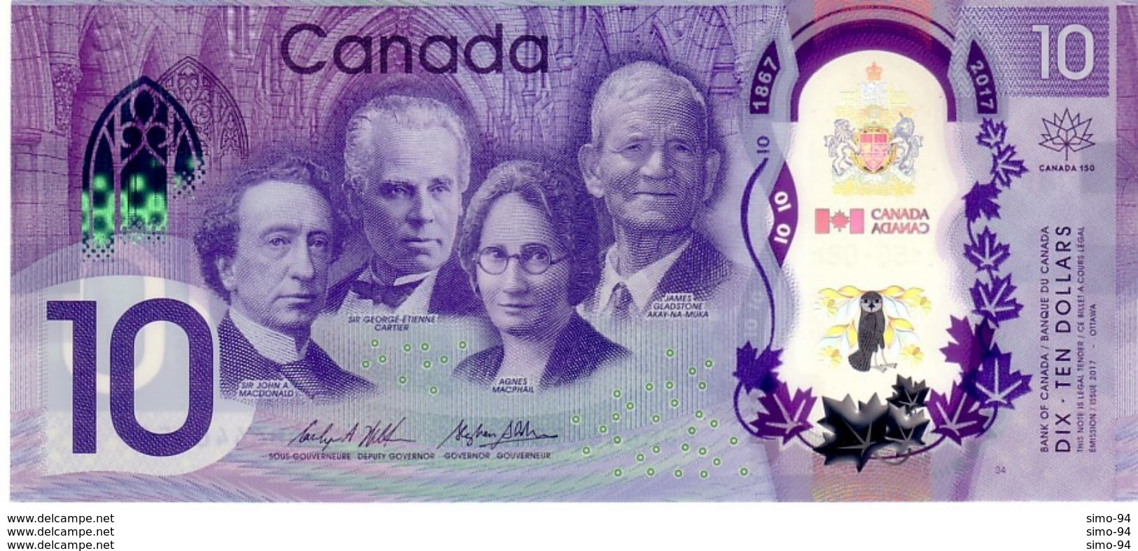 Canada P.112  10 Dollars 2017 Unc - Canada