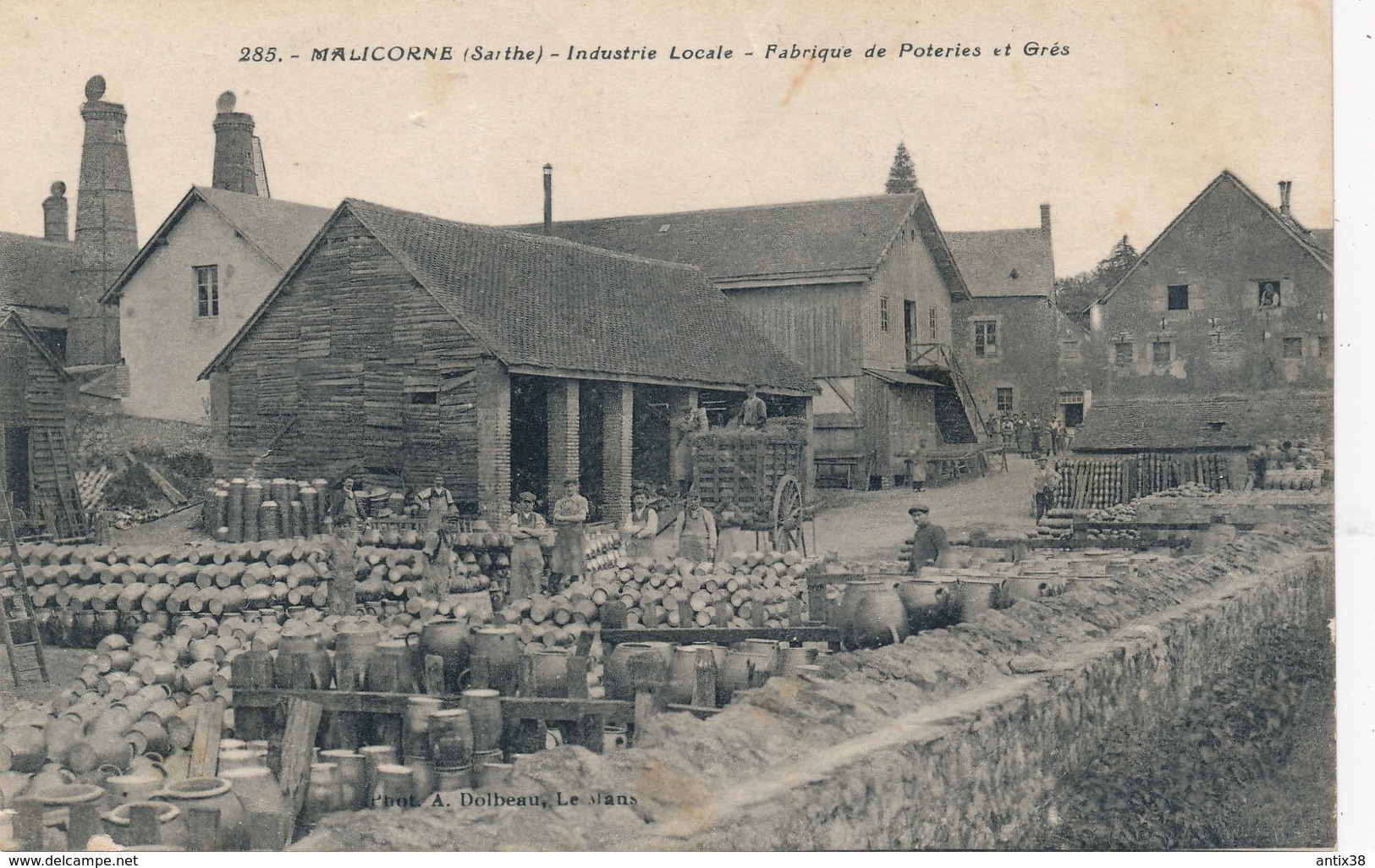 N71 - 72 - MALICORNE - Sarthe - Industrie Locale - Fabrique De Poteries Et Grès - Malícorne Sur Sarthe