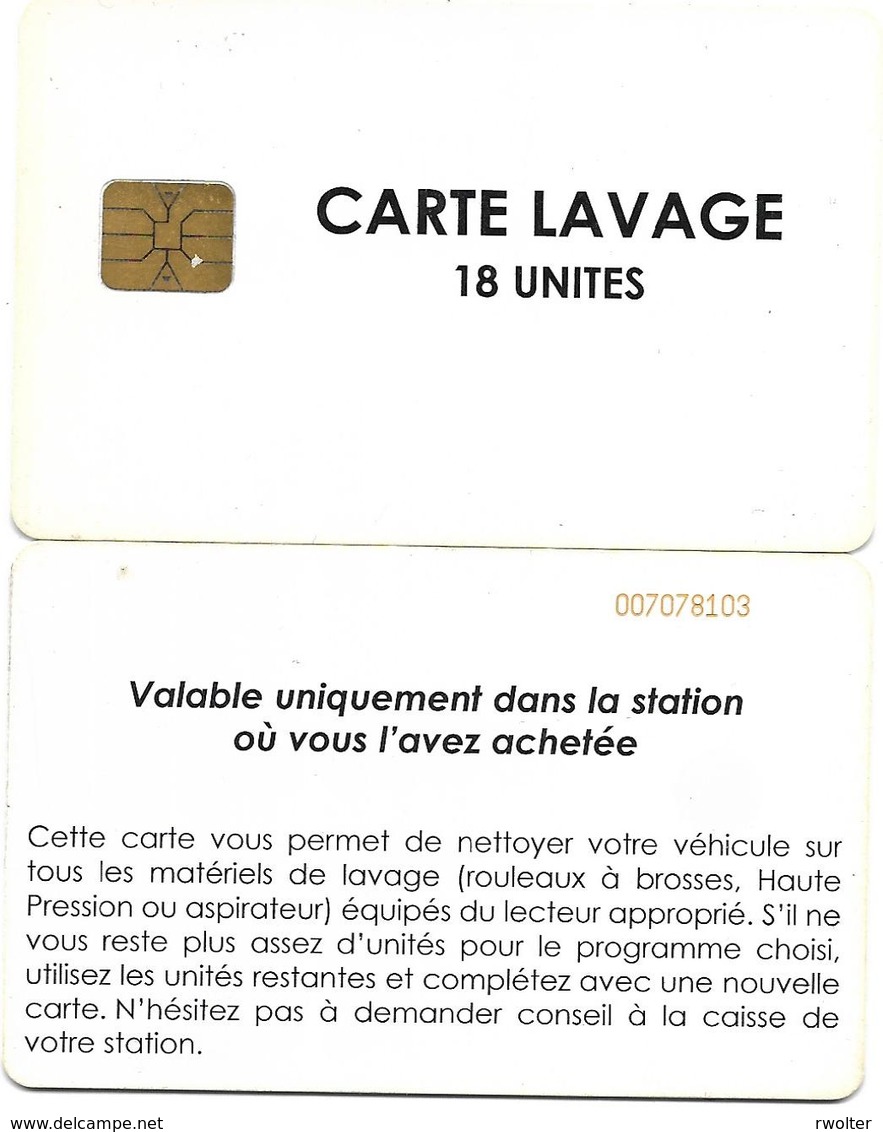 @+ Carte De Lavage ELF - 18 UNITES - France - Car-wash