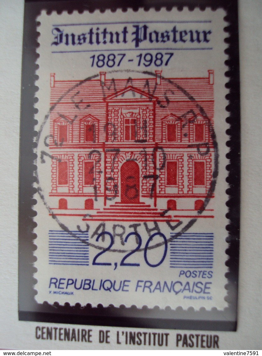 80-89-  Timbre Oblitéré  N°2496    " 100 Ans Institut Pasteur     "    0.20 - Gebruikt