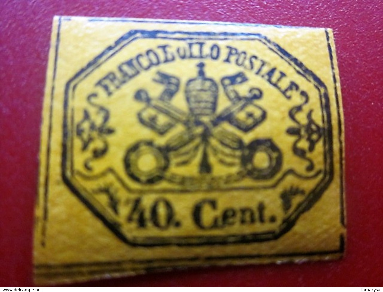 ITALIE ITALIA FRANCOBOLLO POSTALE 40 C VATICANO VATICAN NEUF** MNH POSTE VATICANE Stamp-Timbre Europe Vatican  ...-1929 - ...-1929 Préphilatélie