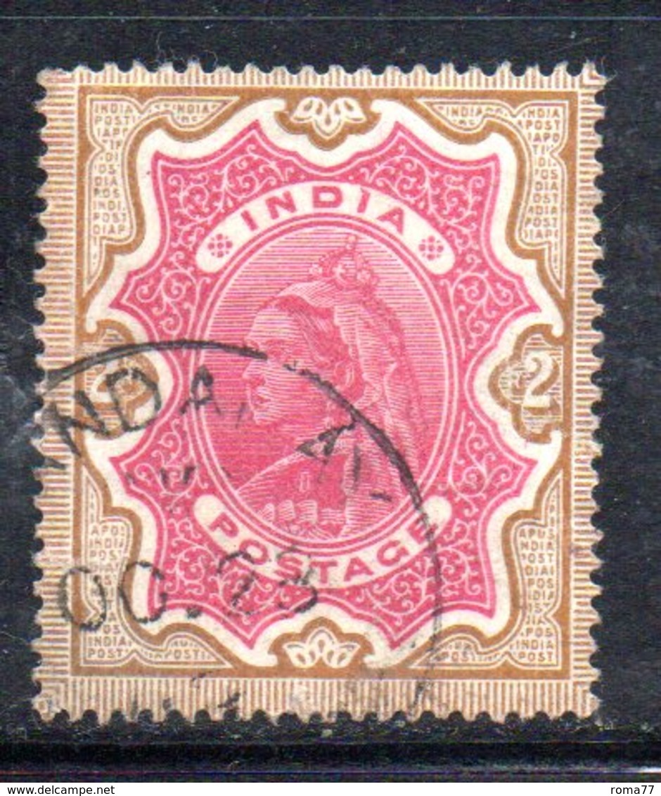 APR76 - INDIA INGLESE 1892 ,  Yvert N. 49  Usato  (2380A) . - 1882-1901 Impero