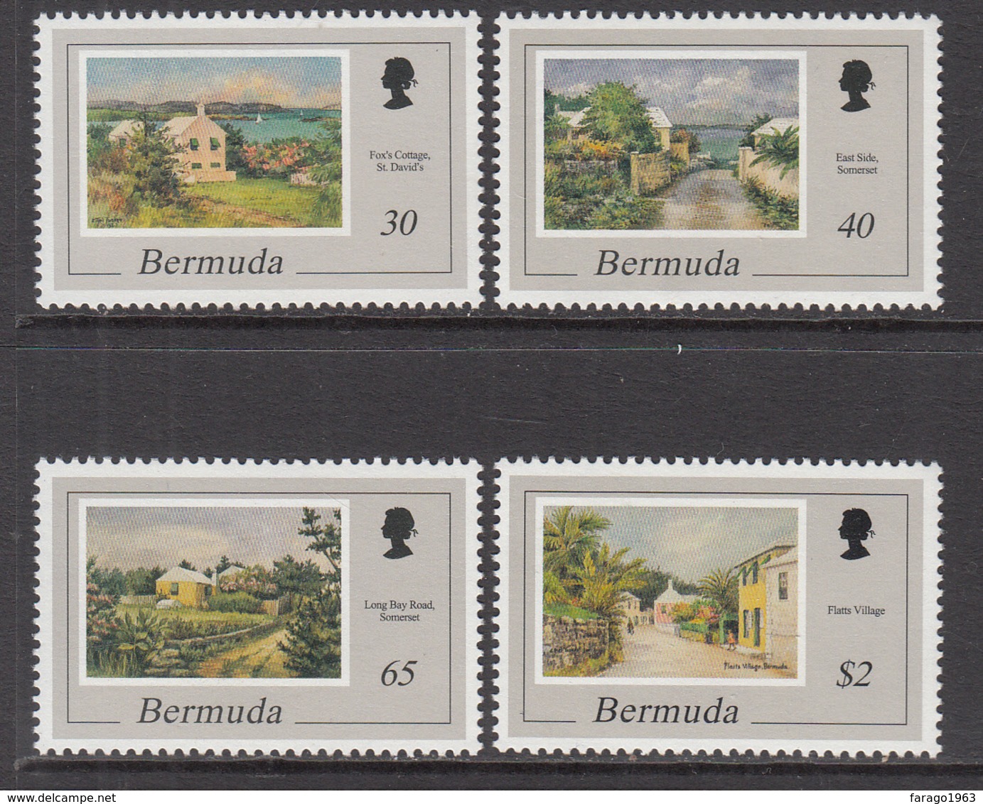 1998 Bermuda Art Paintings Complete Set Of 4 MNH - Bermuda