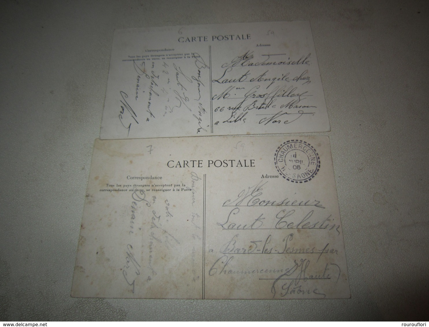 2 Cpa Carte Postale Ancienne Denain - Denain