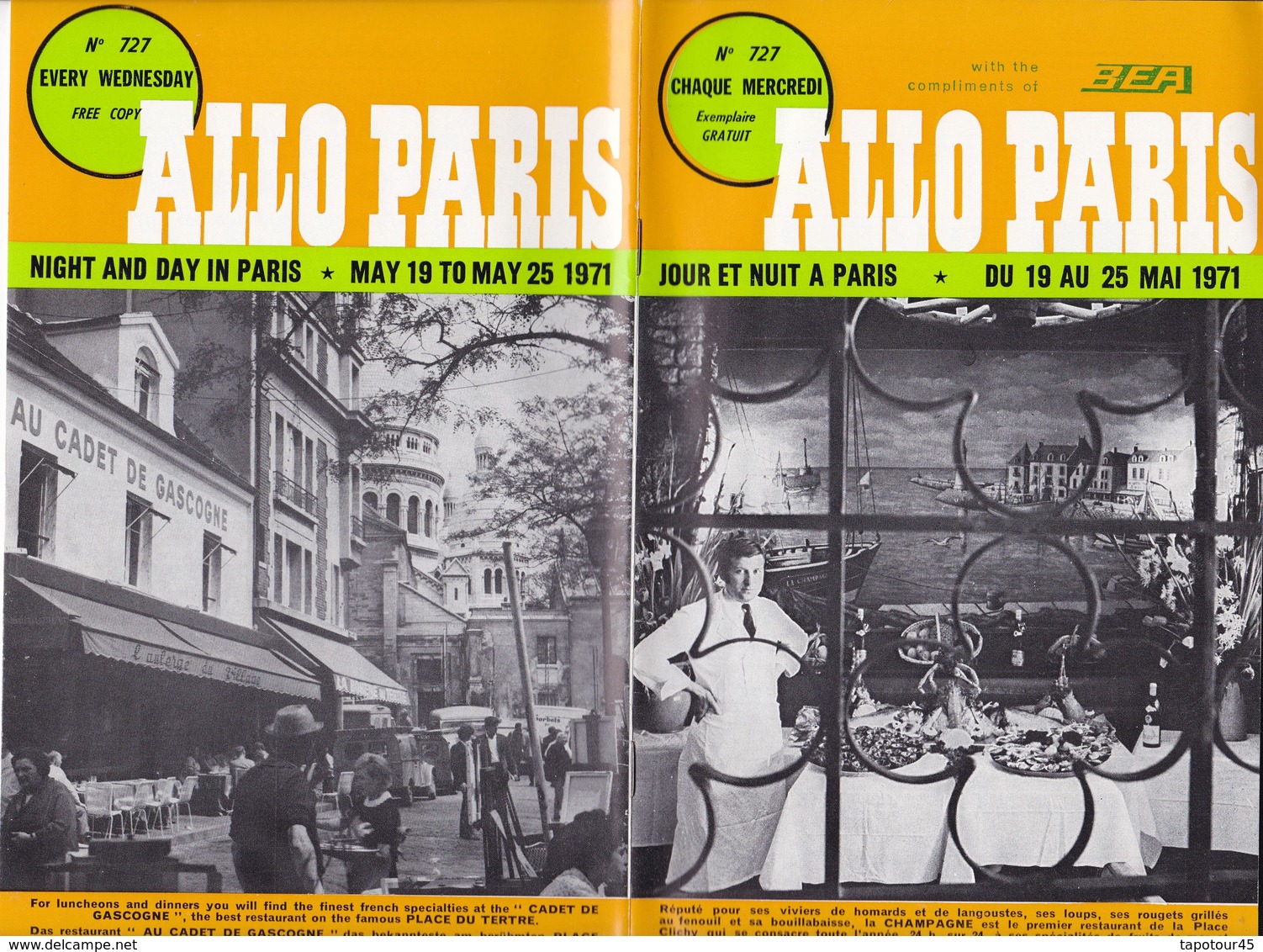 Allo Paris   1971   (32  Pages   Fmt B 5) - Cinéma/Télévision