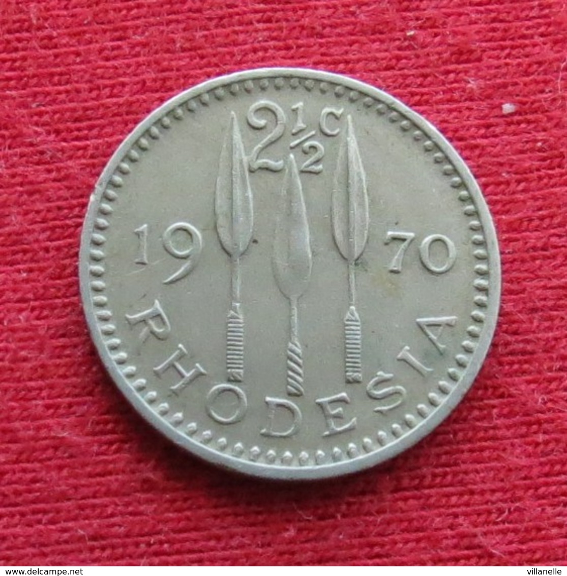 Rhodesia 2 1/2 Cents 1970 KM# 11 Rodesia Rhodesie - Rhodesia