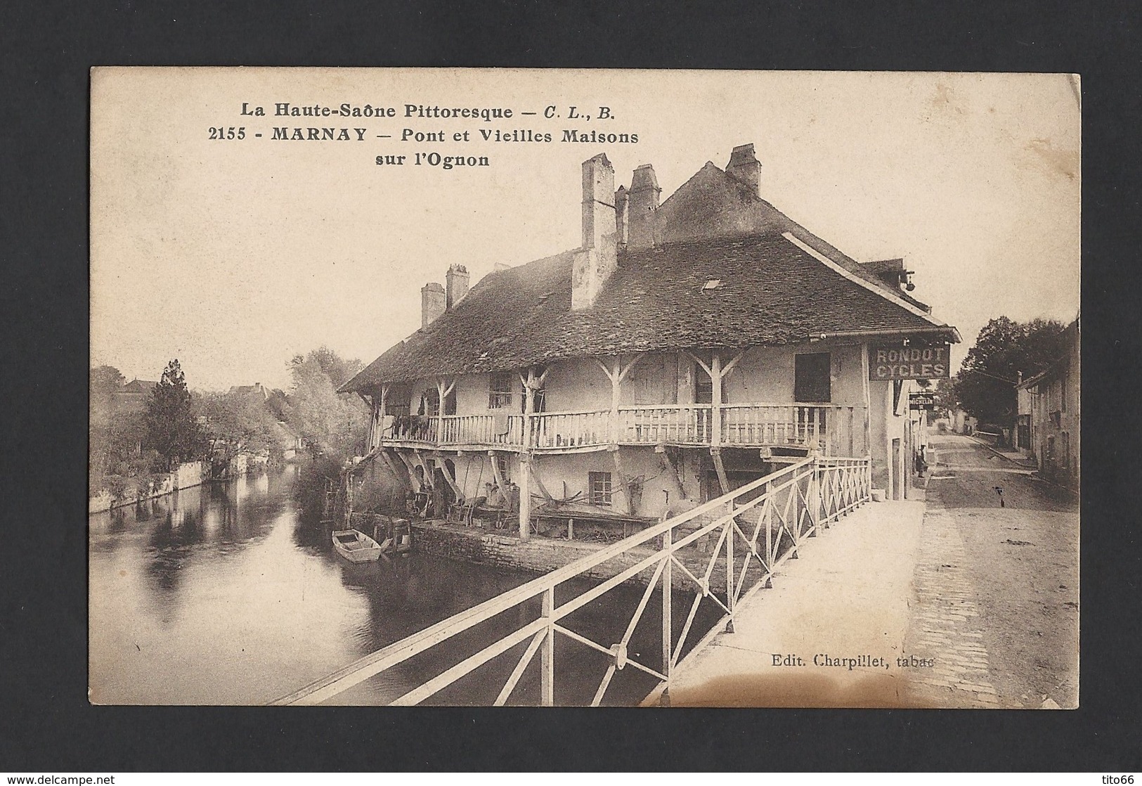 Carte Postale De Marnay Du 4/8/1915 Tampon Hôpital Temporaire De Marney - 1. Weltkrieg 1914-1918