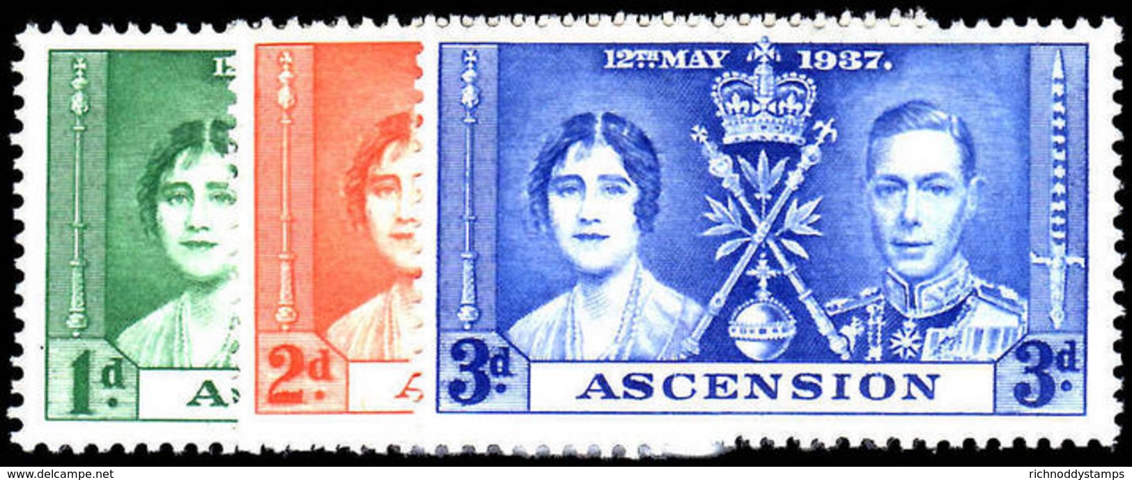 Ascension 1937 Coronation Set Unmounted Mint. - Ascension