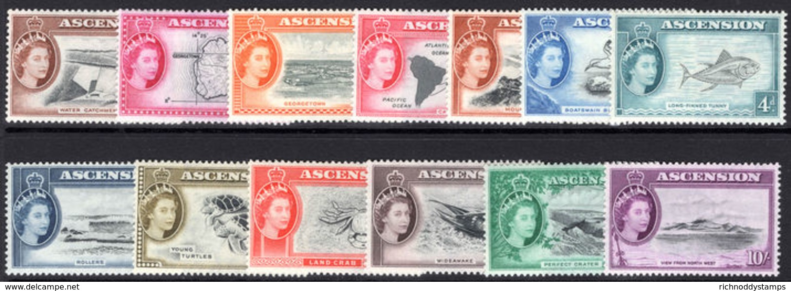 Ascension 1956 Set Fine Unmounted Mint. - Ascension